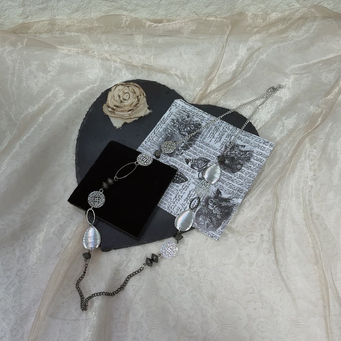 빈티지 마테 메탈 쿠바체인 목걸이 상품이미지2