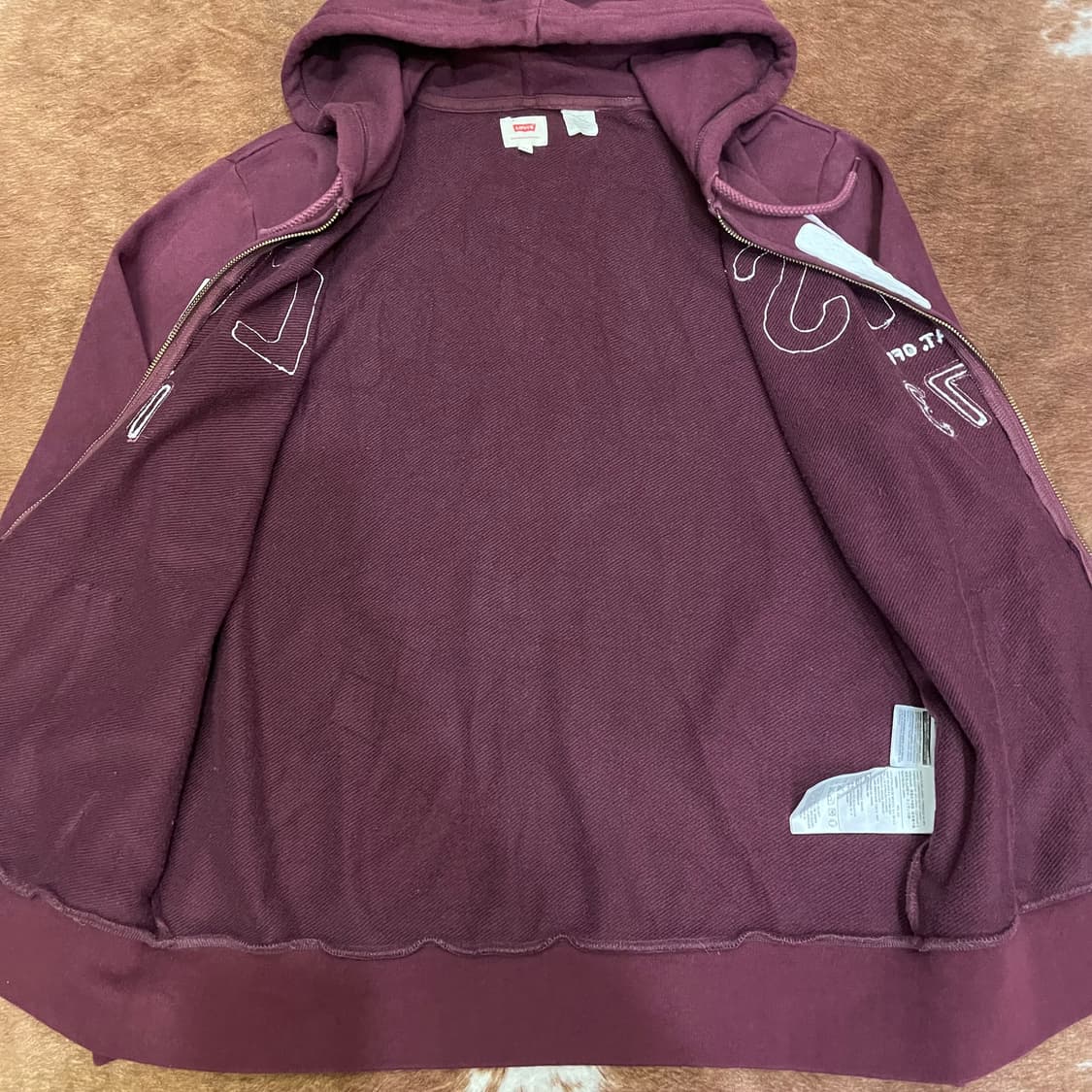 리바이스 레터링 후드집업 상품이미지6