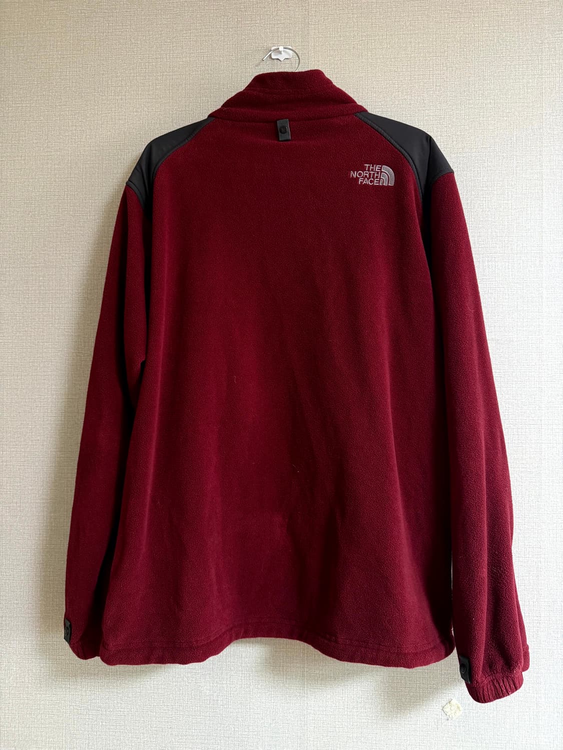 노스페이스  와인컬러 숄더 소프트쉘 패치 빈티지 플리스 집업 상품이미지2