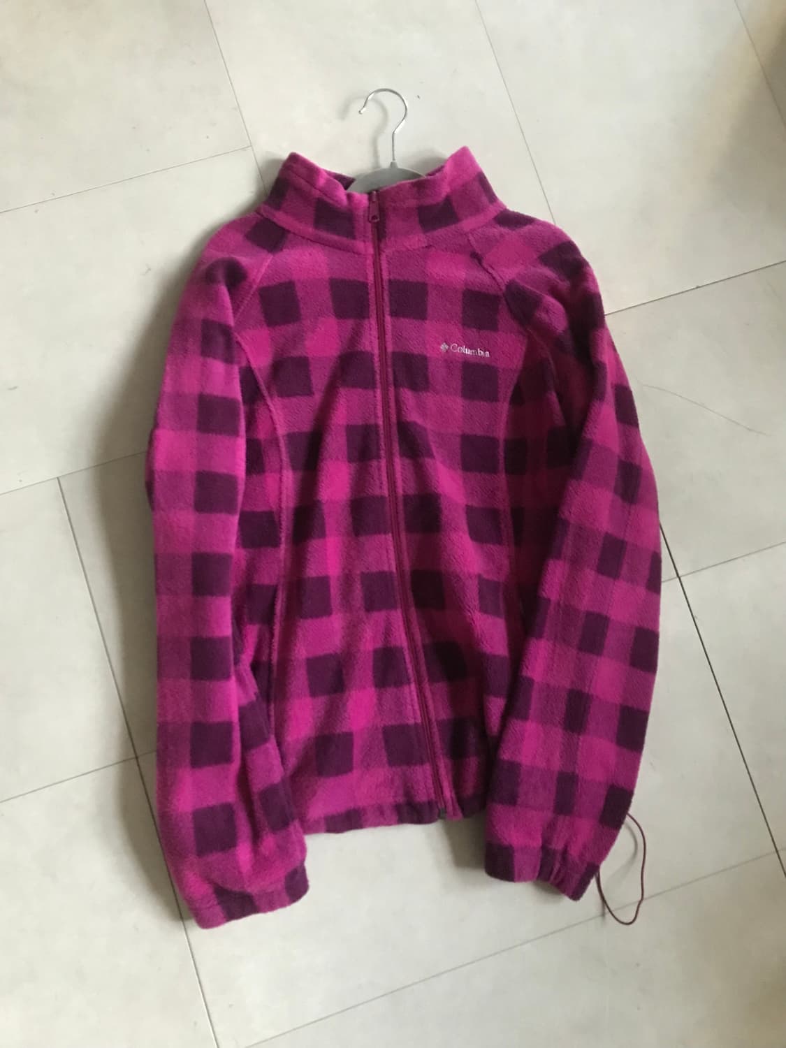 콜롬비아 플럼 체크 후리스 상품이미지8