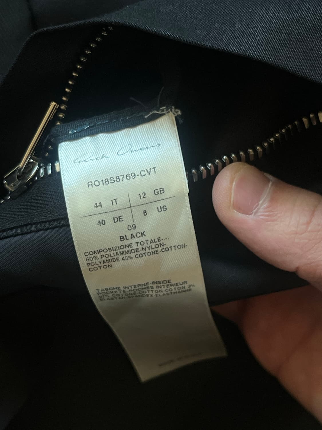 릭오웬스 ss18 세틴 Blu 셔츠 자켓 상품이미지4