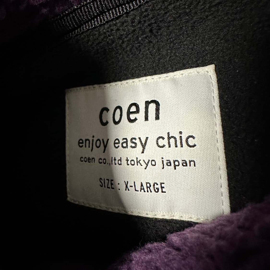 COEN by united arrows fleece zip jacket 상품이미지3
