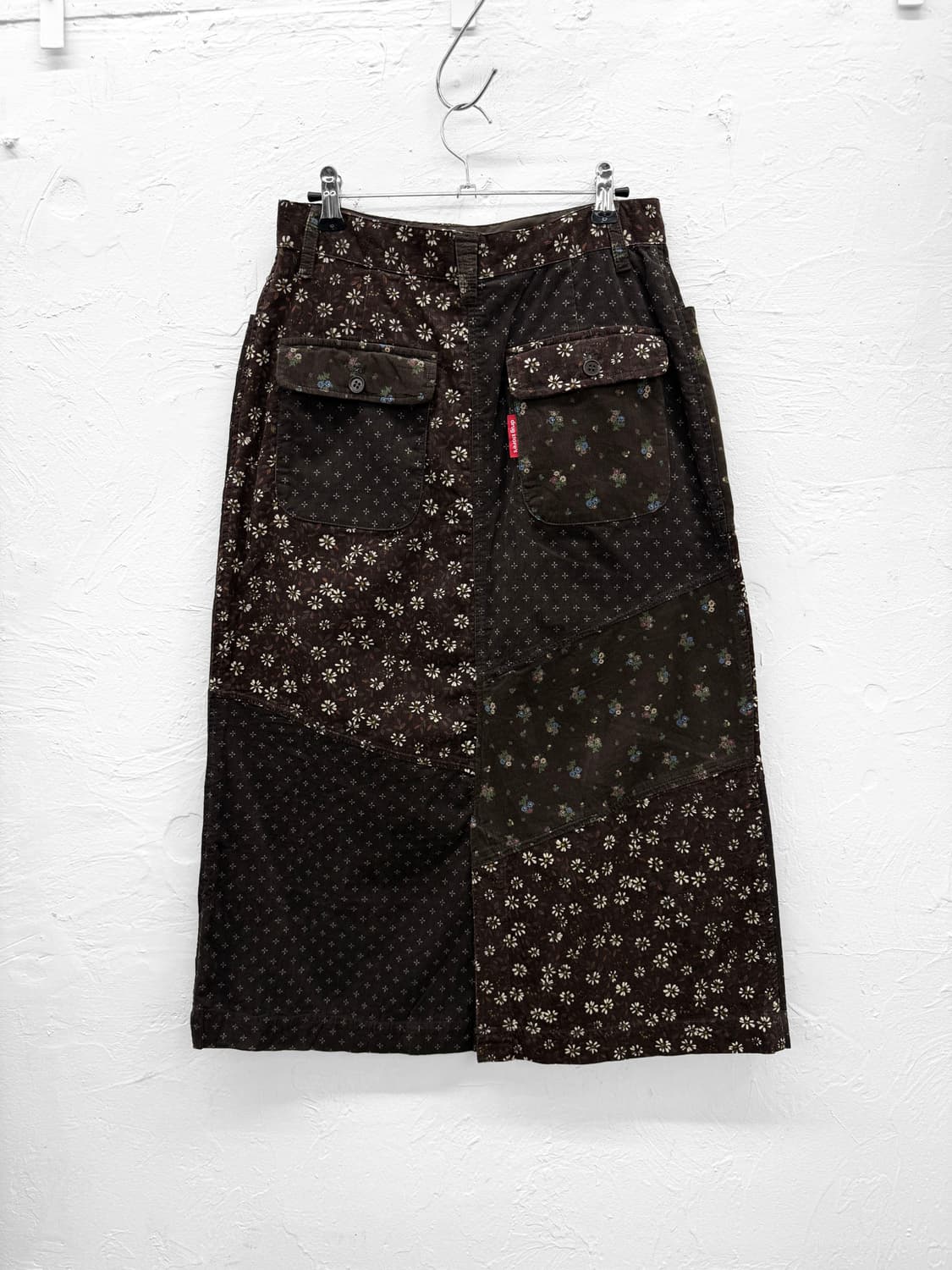 드럭스토어 패치워크 코듀로이 스커트 상품이미지4