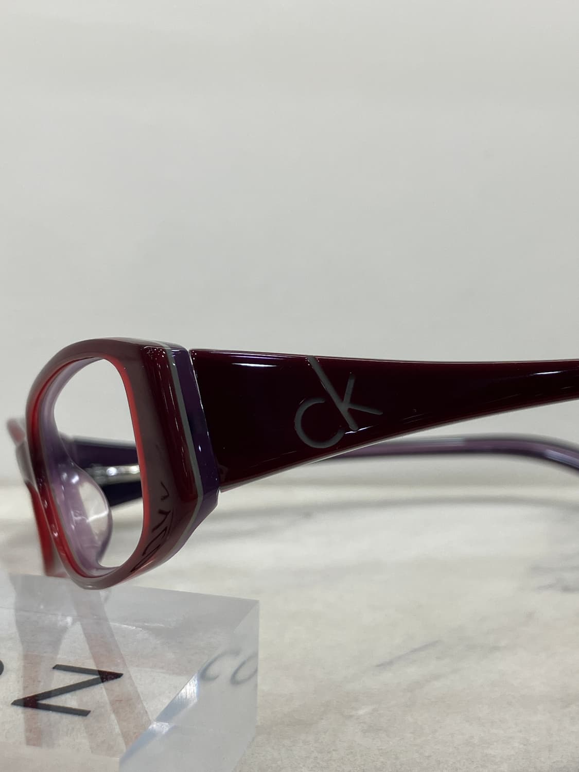 캘빈클라인 CK 레드 퍼플 소프트 스퀘어 뿔테 안경 상품이미지9