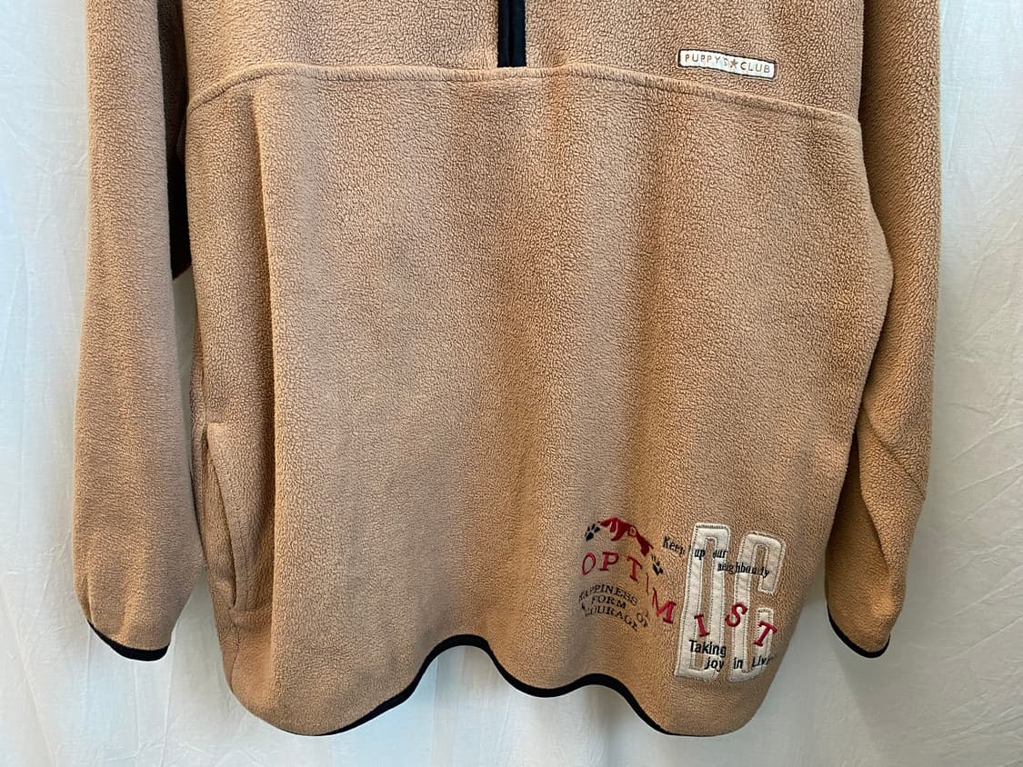 PUPPY CLUB 브라운 플리스 하프집업탑(L) 상품이미지4