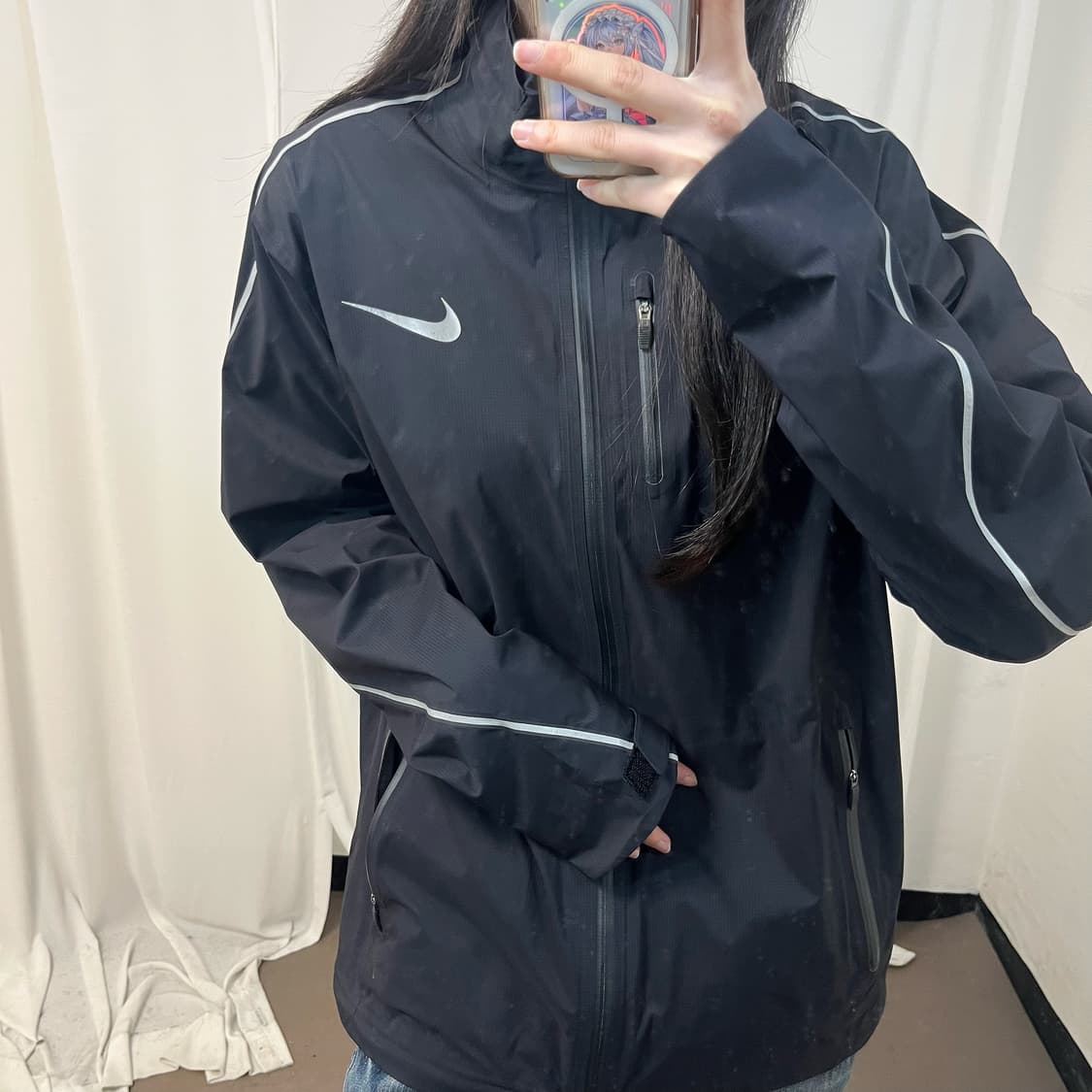 Nike taping high-neck windbreaker 상품이미지3