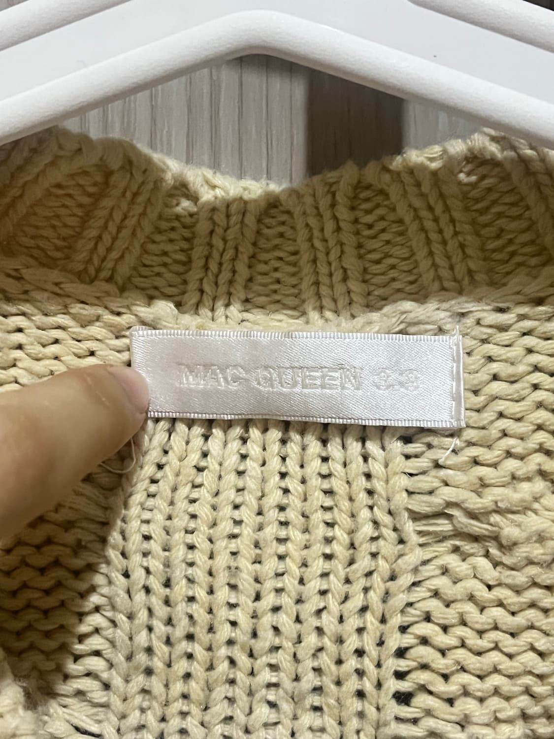 여성 롱 니트집업 상품이미지3