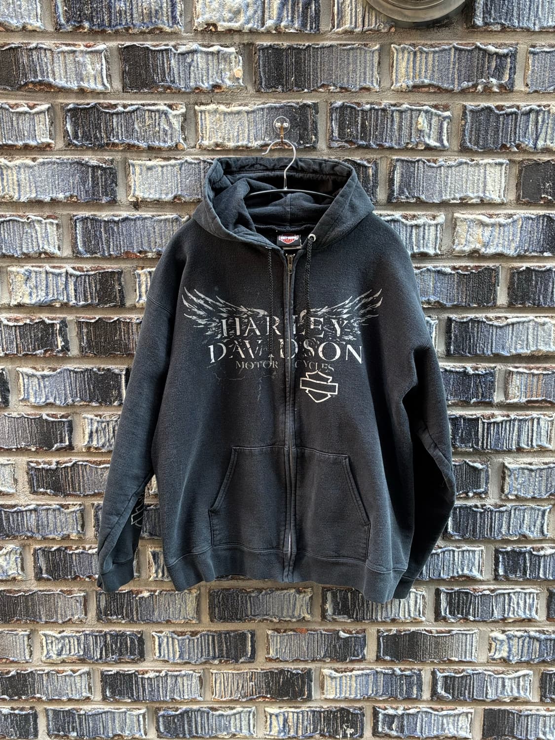 할리데이비슨 플레임 집업후디 상품이미지2