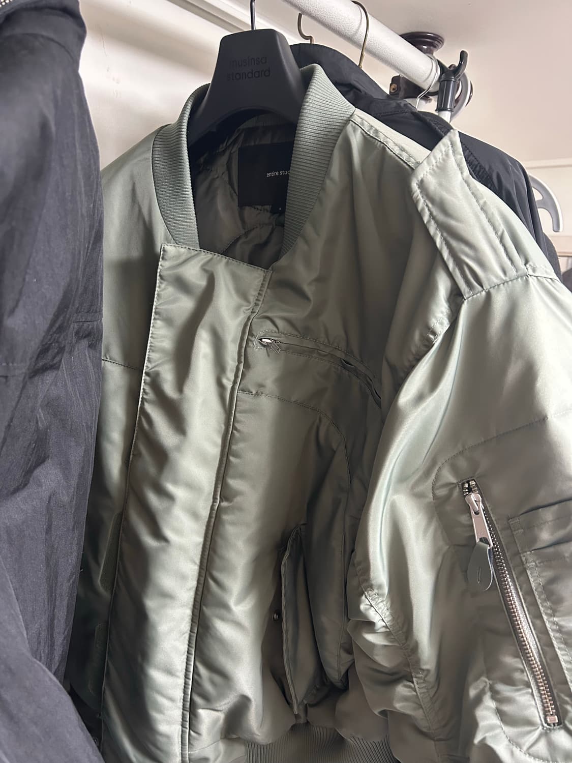 엔타이어 스튜디오 A-2 봄버 카키 (s) 상품이미지2