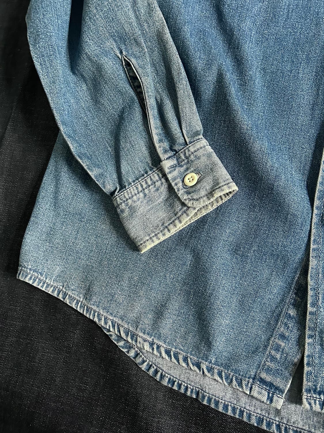 8~90s 오시코시 데님 워크 셔츠 상품이미지9