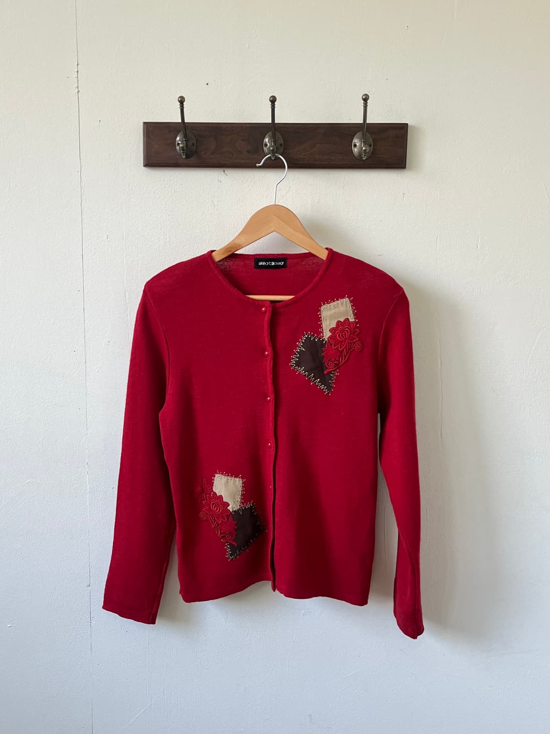 BROQiaea 패치 가디건 상품이미지1