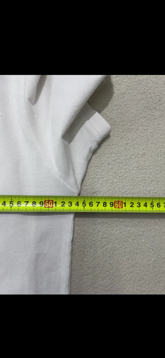 폴로 랄프로렌 화이트 빅포니 카라 티셔츠 L 상품이미지4