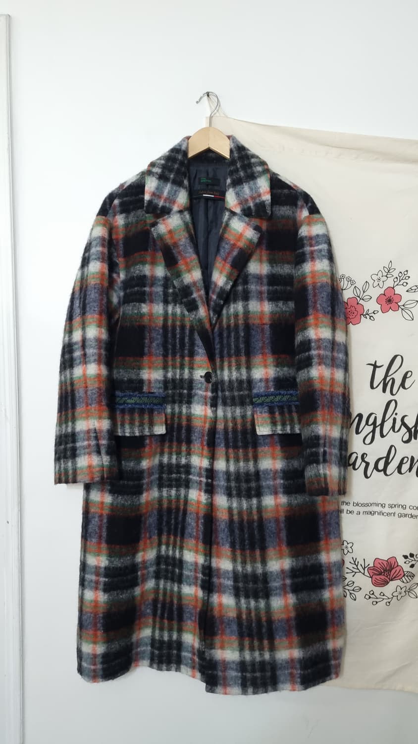 베네통) 이자벨 스콧 체크 코트 66 상품이미지1