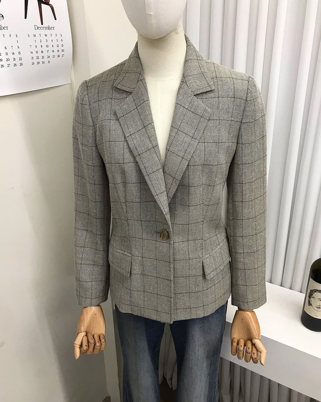 버버리 체크 린넨 자켓 상품이미지6