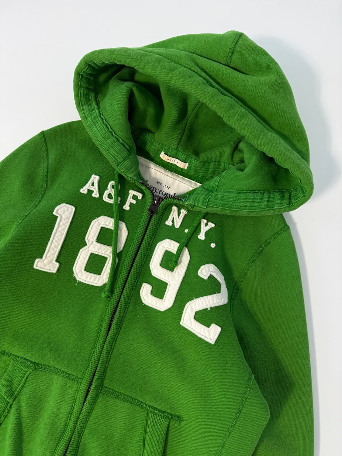 아베크롬비 00‘s 말차 그린 해지웨이트 스웻 후드집업 상품이미지2