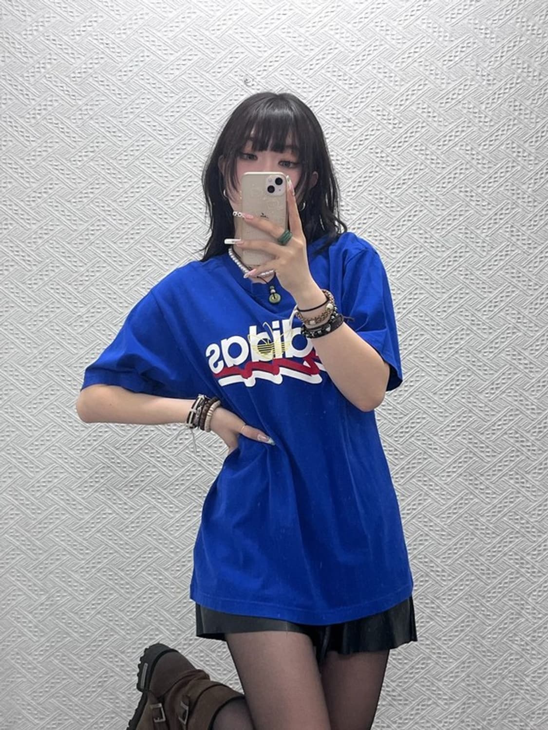 아디다스 레트로 스트릿 키치 트레포일 반팔티 2XL C11427 상품이미지1