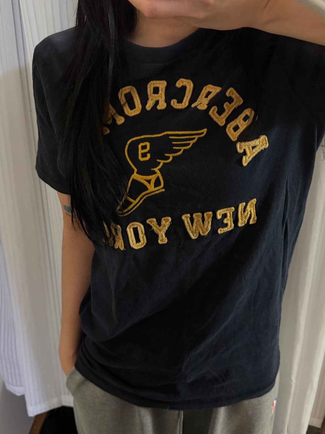 아베크롬비 네이비 반팔티 L 상품이미지1