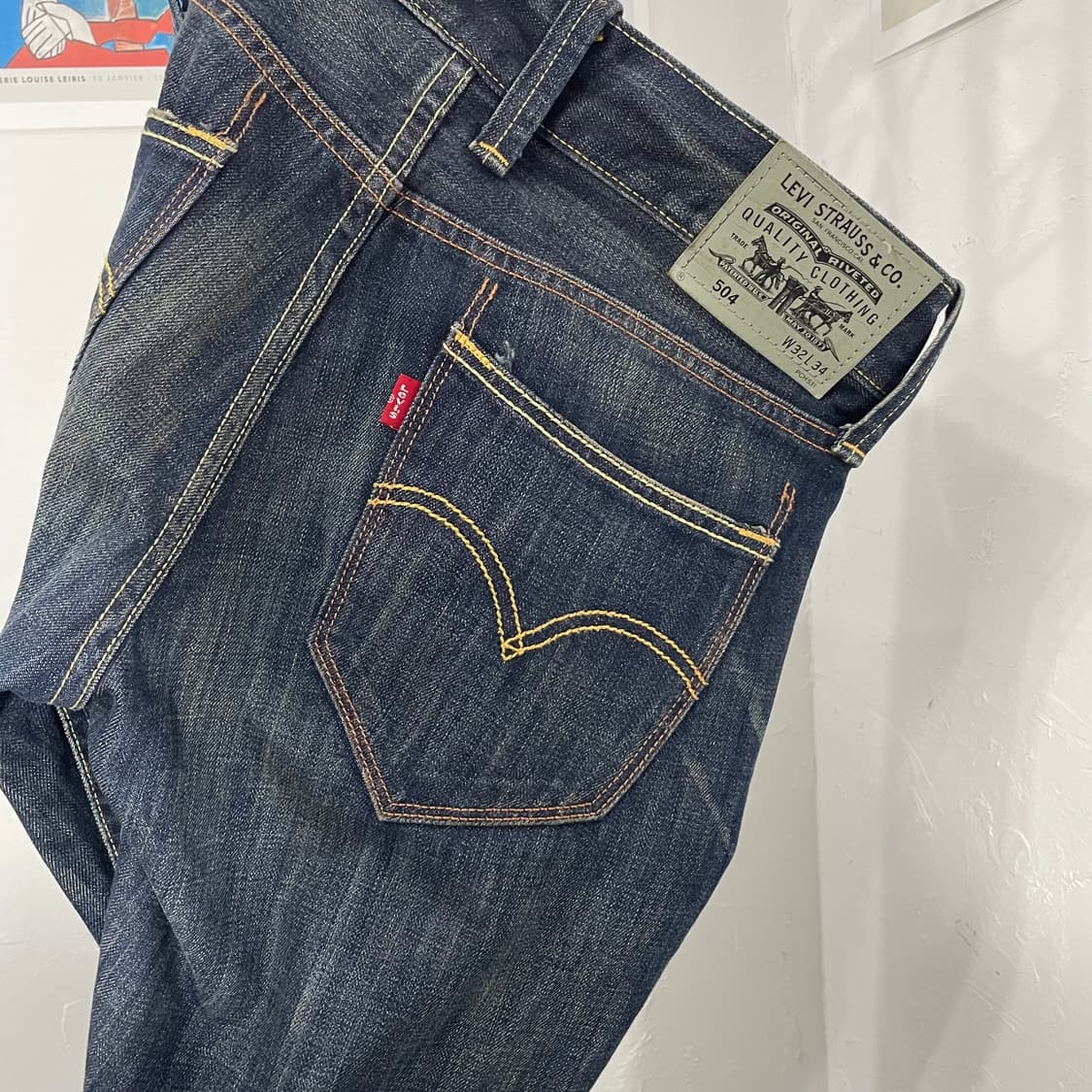 리바이스 504 스트레이트핏 데님 팬츠 상품이미지6