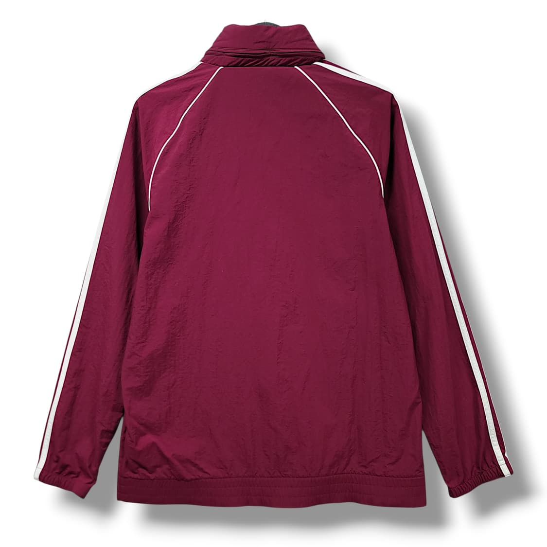 [L] 아디다스 버건디 후드 슈퍼스타 윈드브레이커 상품이미지2