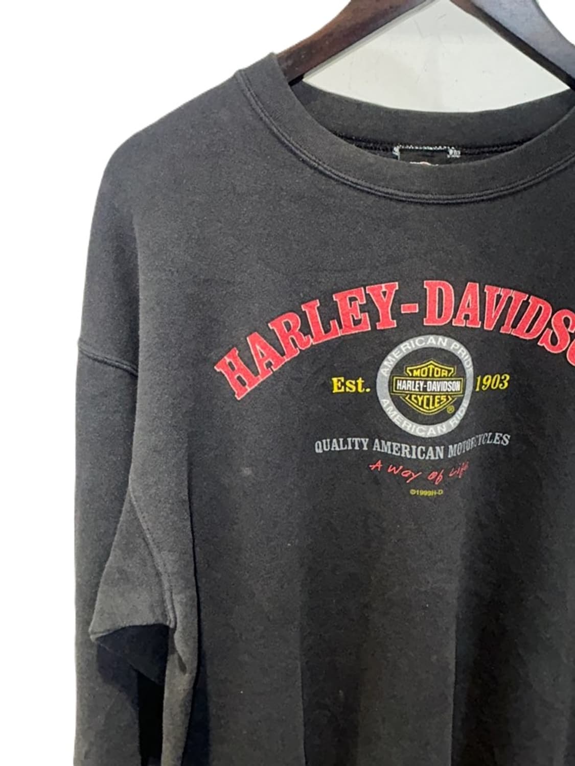 Harley Davidson 1903 아치 로고 빈티지 맨투맨 상품이미지3