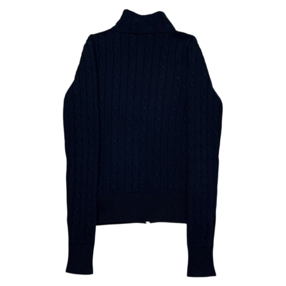 폴로 랄프로렌 꽈배기 케이블 니트집업 네이비 S 상품이미지3