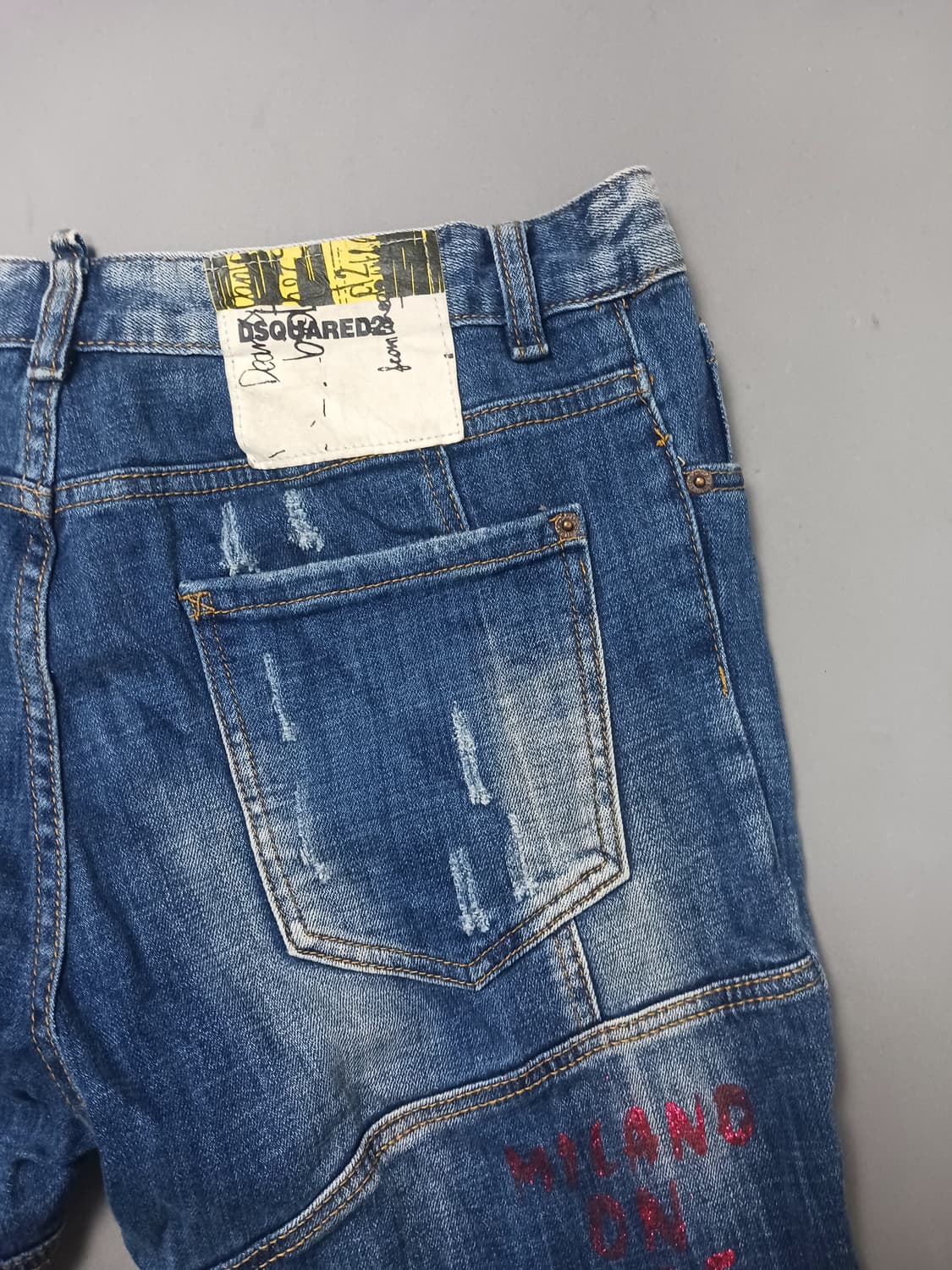 [36] 디스퀘어드2 링클프린팅 타이디바이커진 청바지 상품이미지9