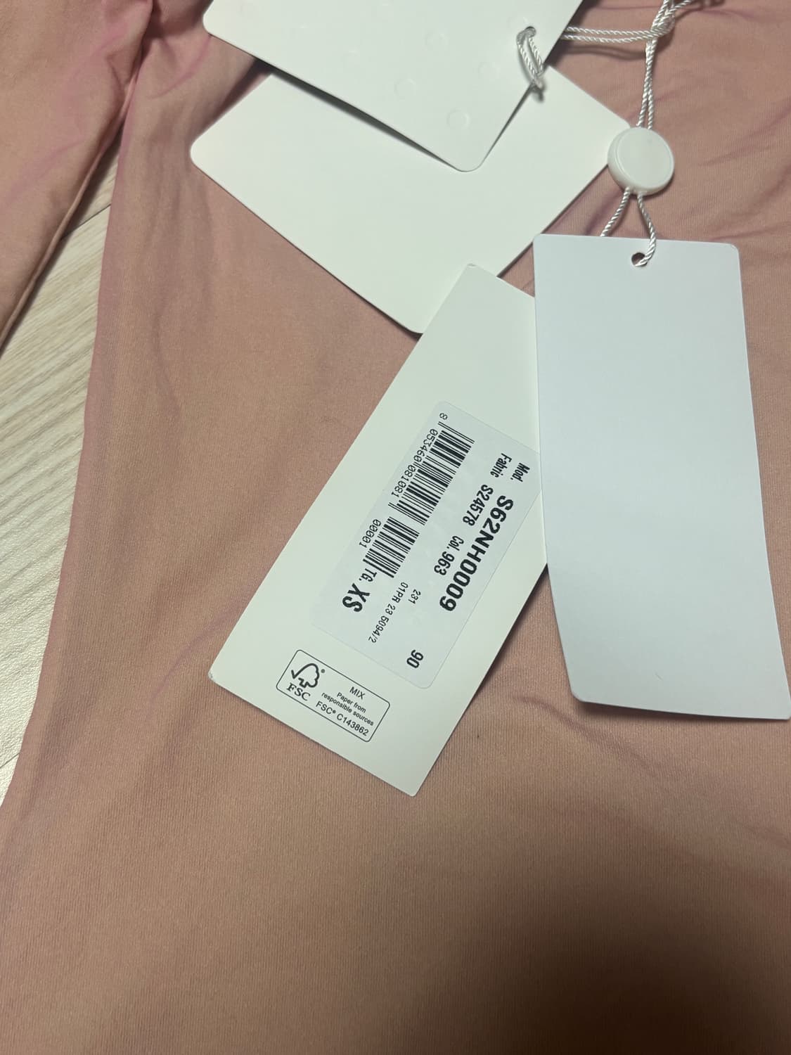 새상품 ) MM6 핑크 오프숄더 롱슬리브 XS 상품이미지4