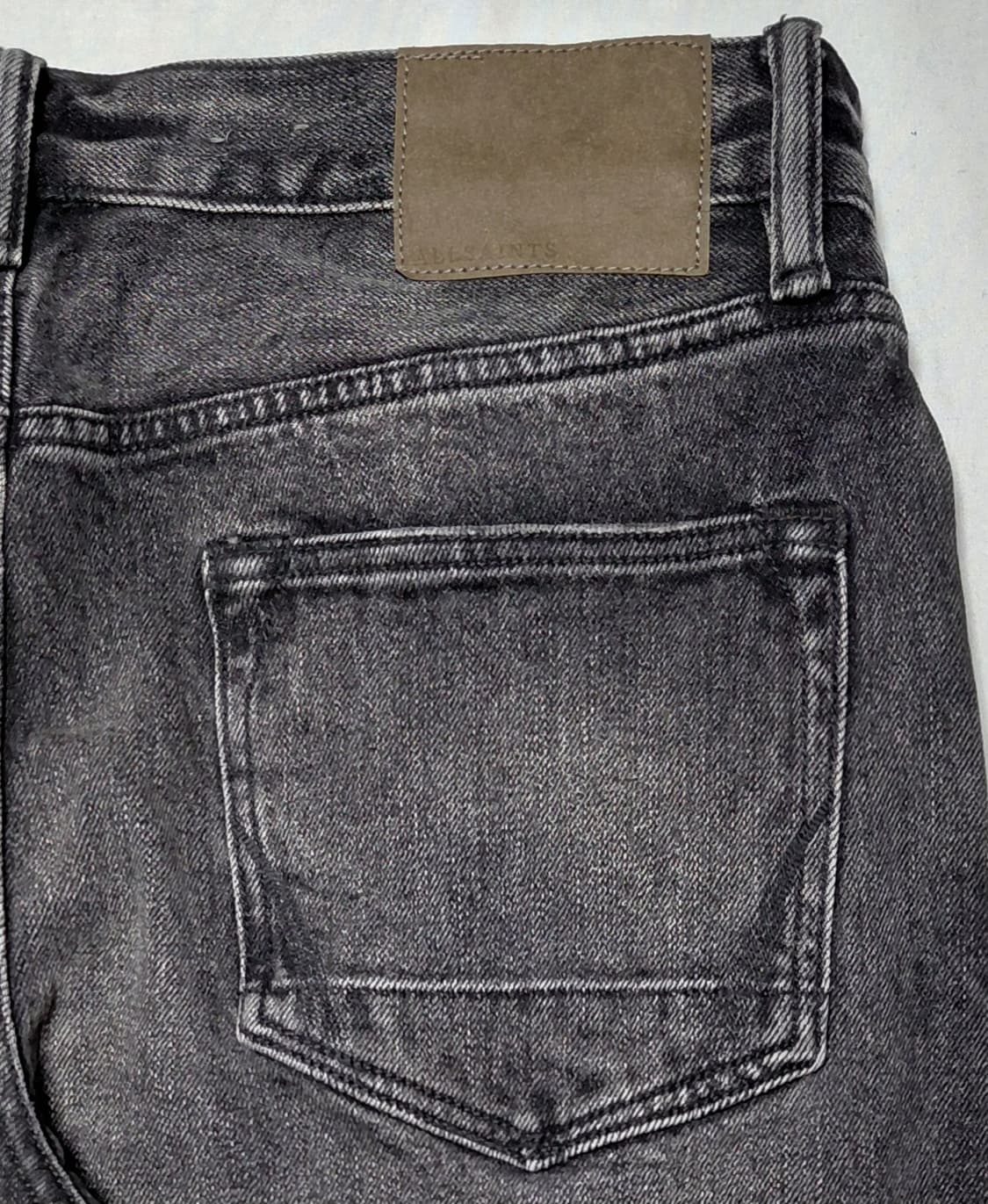 [W32] AllSaints Rex Slim Distressed 블랙진 상품이미지9