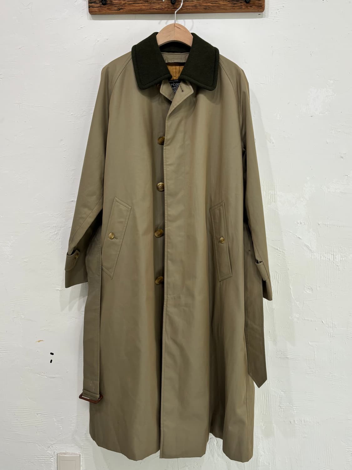 Burberry 버버리 카라 커버 카키 롱 트렌치코트 상품이미지2