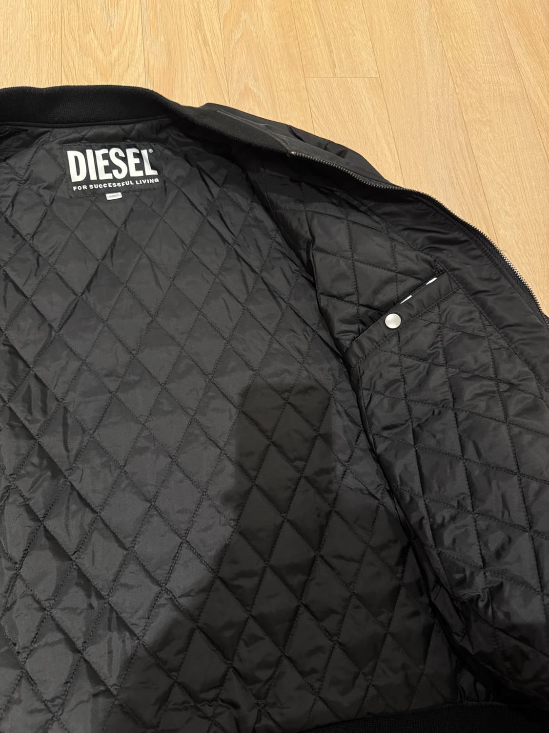 디젤/DIESEL ma-1 점퍼 블랙 XXL 상품이미지5