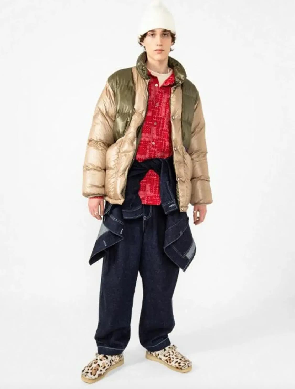 가브스토어 garbstore 구스다운 라이너 브라운 L사이즈 탭채새제품 상품이미지1