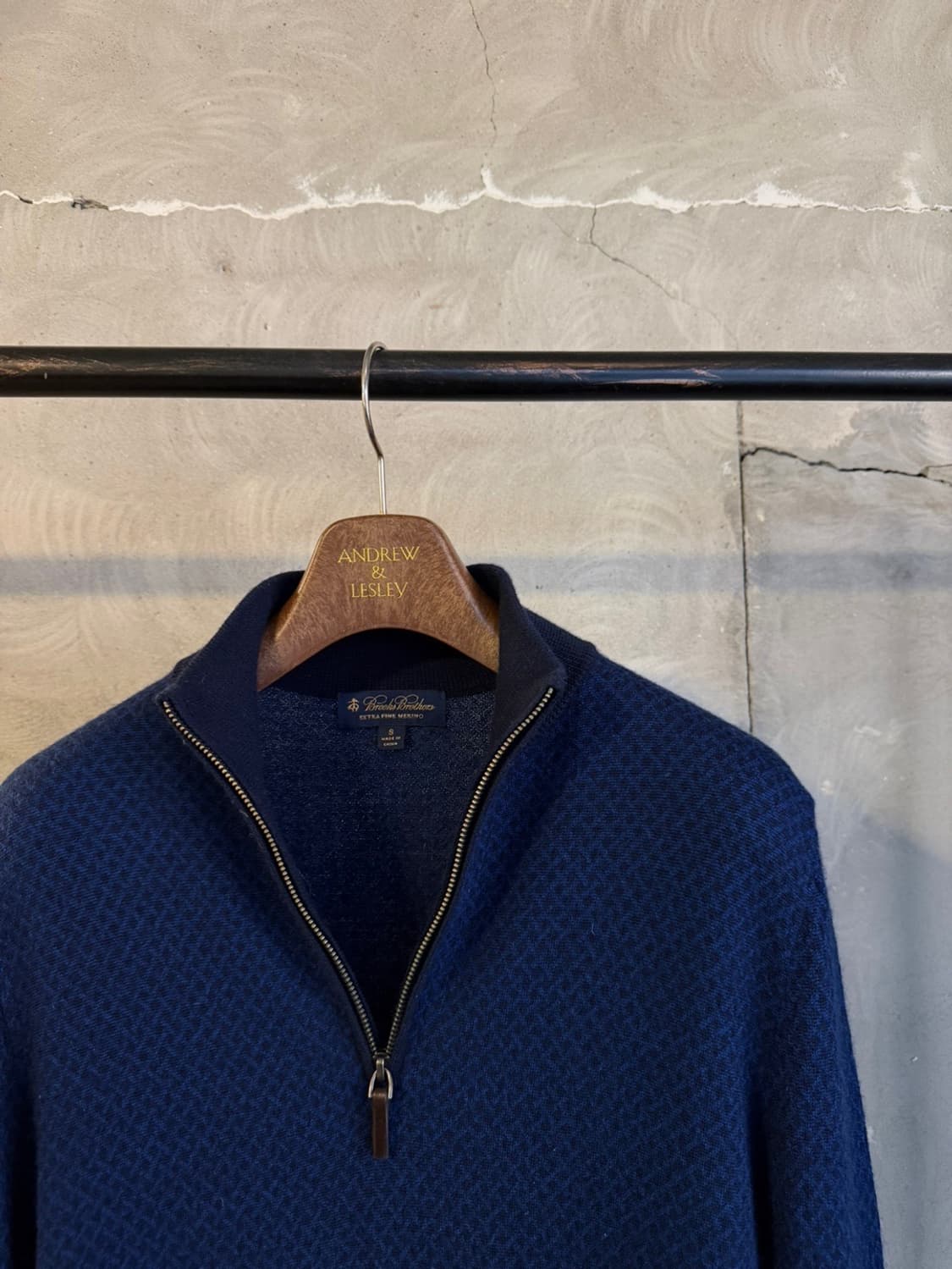 브룩스 브라더스 메리노울 쿼터짚 니트 슬림100 상품이미지4