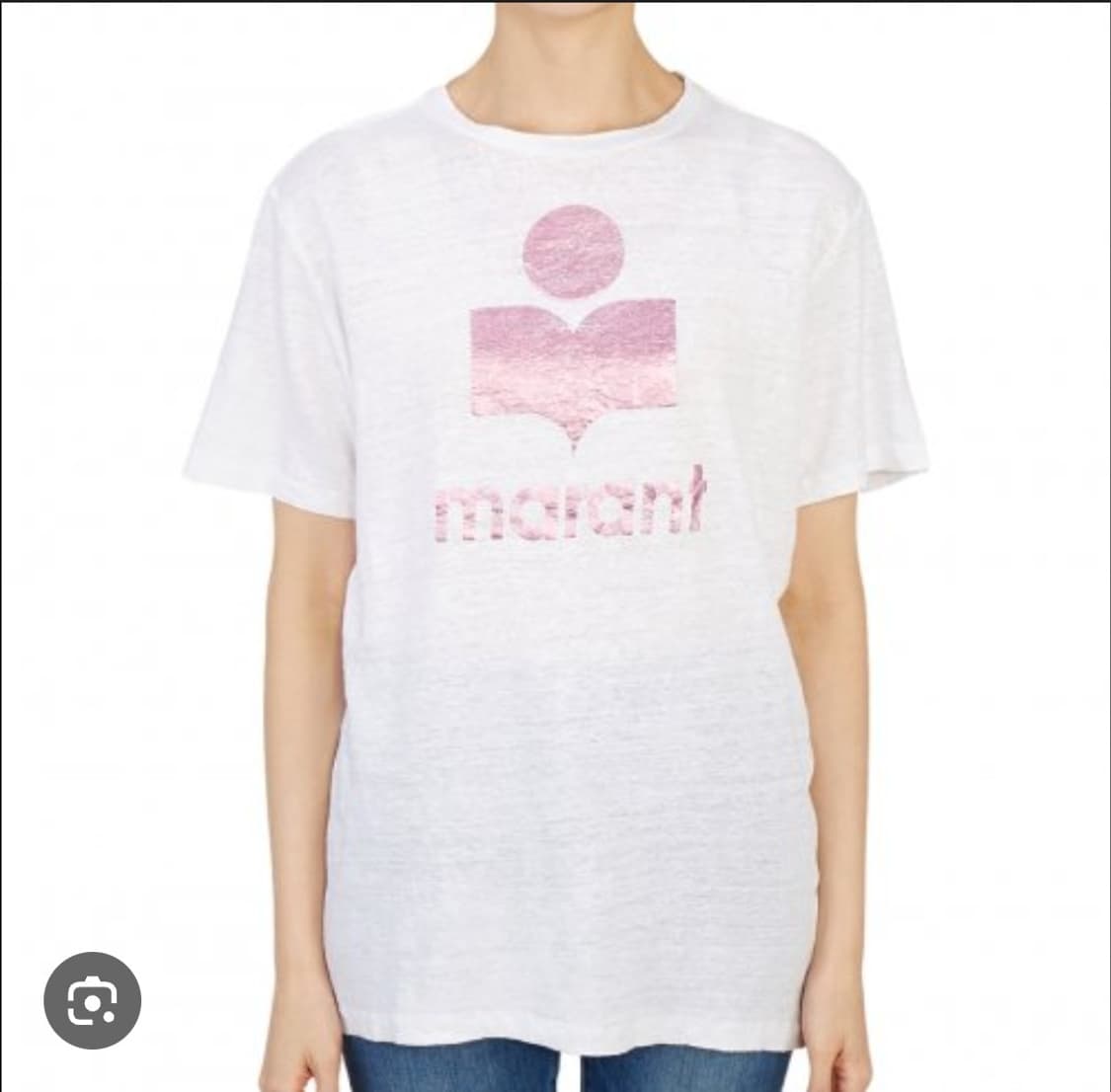 이자벨마랑 로코 프린트 린넨 티셔츠 S사이즈 상품이미지1