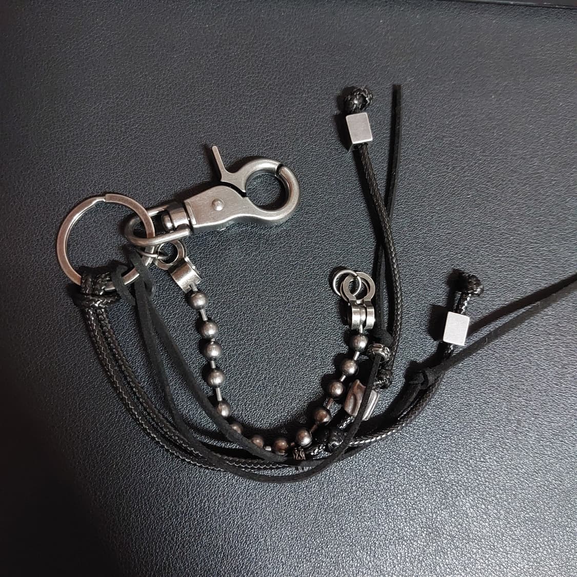 마코이 로프 레이어드 레더 키링 상품이미지3