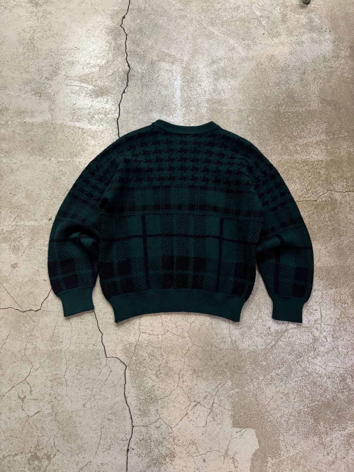 빈티지 패턴 울 100니트 상품이미지4