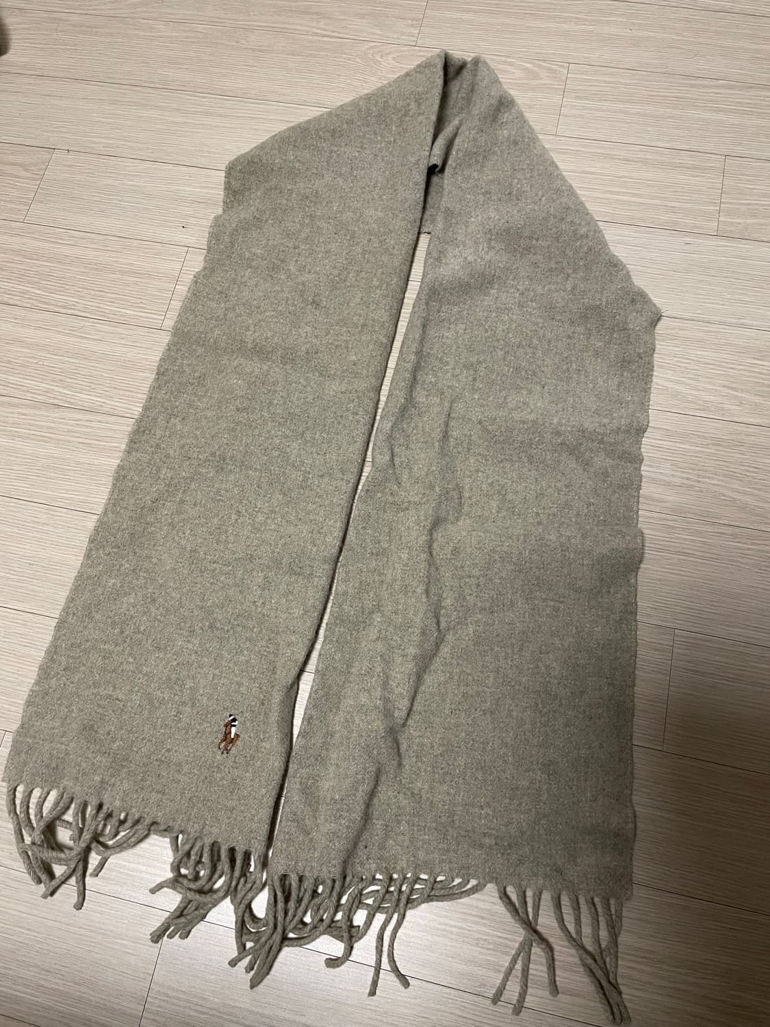 폴로랄프로렌 오트밀 머플러 상품이미지3