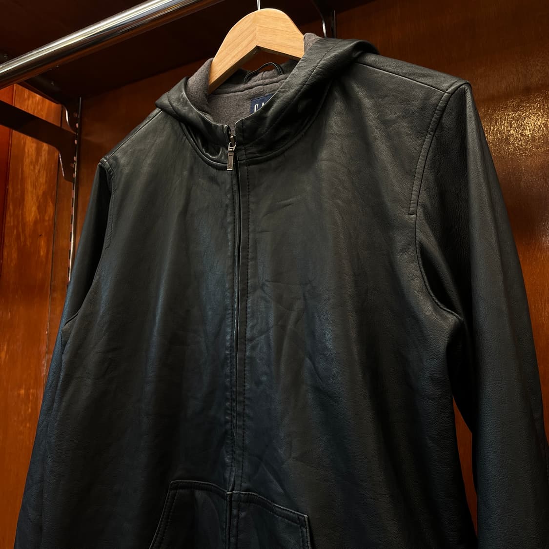 00‘s 올드갭 램스킨 후드 자켓  [ 95 ] 상품이미지3