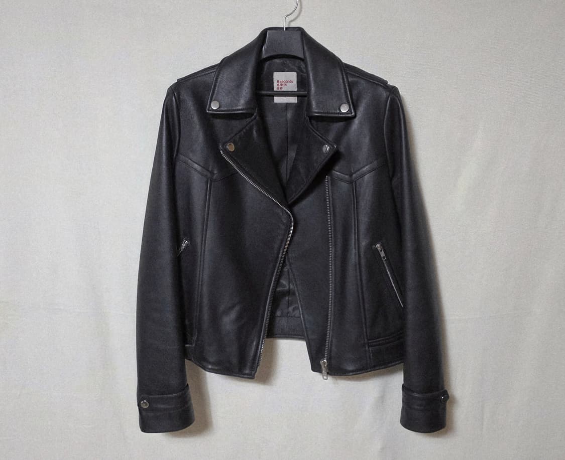 8세컨즈 양가죽 라이더 자켓 L사이즈 상품이미지4