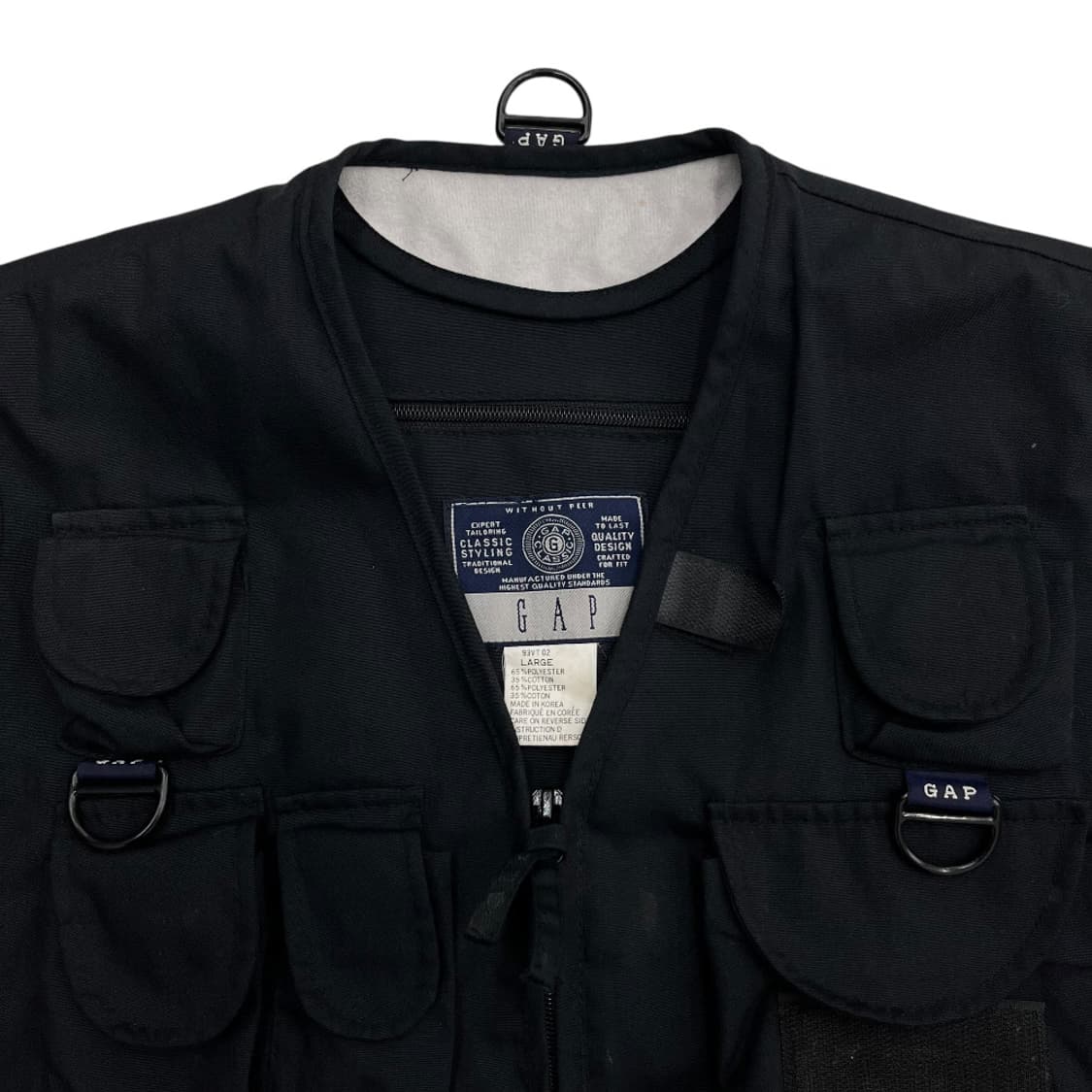 갭 멀티포켓 블랙 베스트 L 상품이미지4