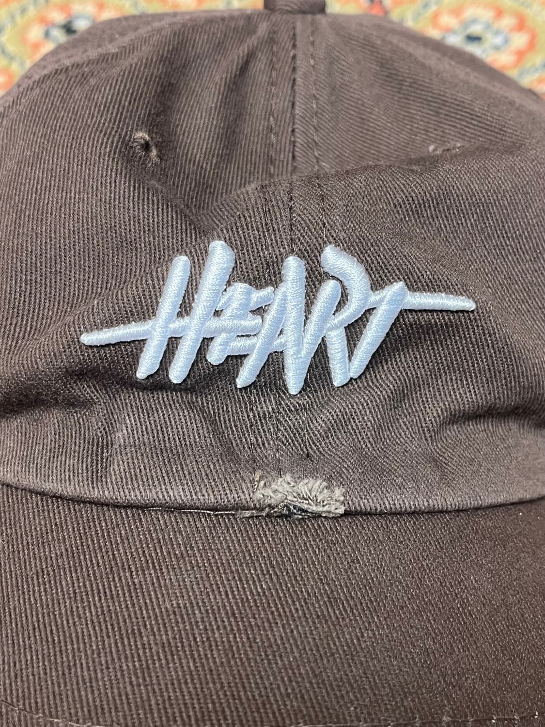 [FREE] Heart 빈티지 브라운 볼캡 상품이미지3