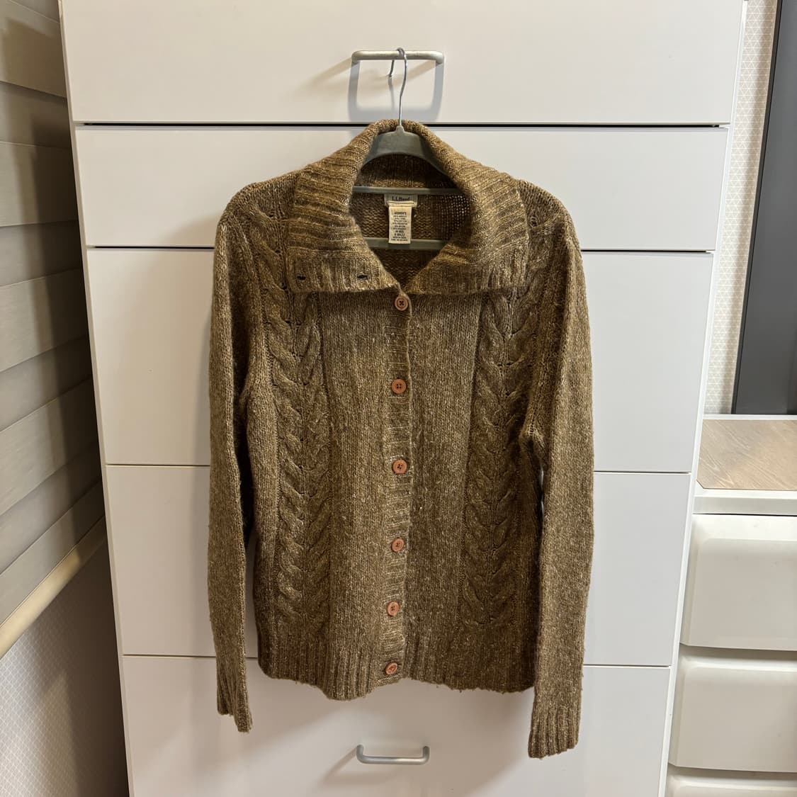 L.L.Bean 울혼방 케이블 니트 가디건 상품이미지1