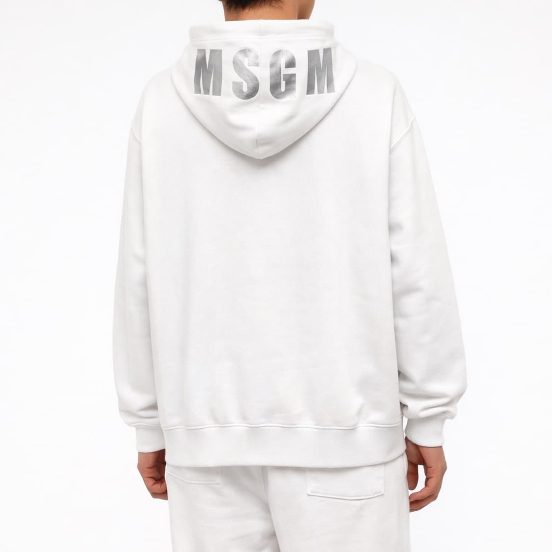 (새상품) MSGM 로고 후드티 화이트 상품이미지1