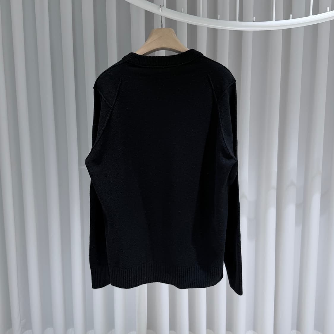 (A+/56) / 씨피컴퍼니 컴팩트 코튼 니트 블랙 상품이미지4