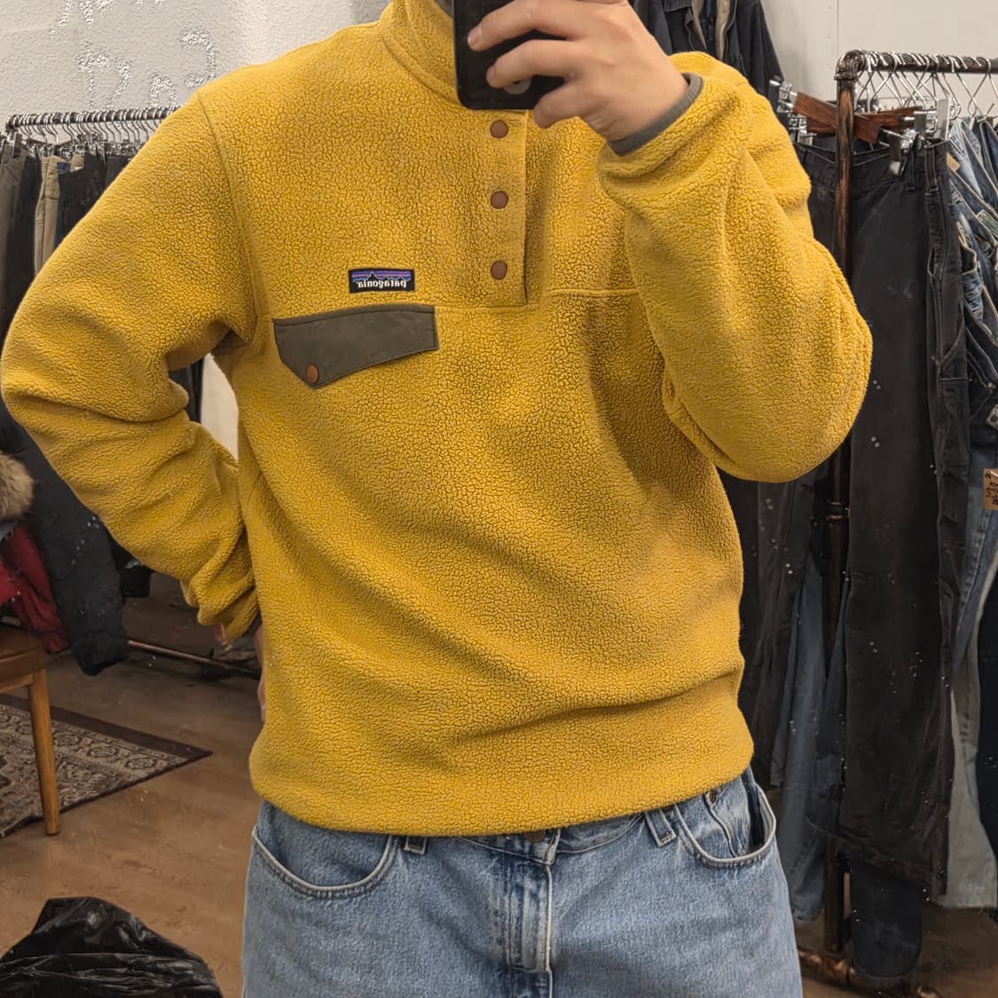 파타고니아 신칠라 m 옐로우 머스타드 캐빈골드 상품이미지6