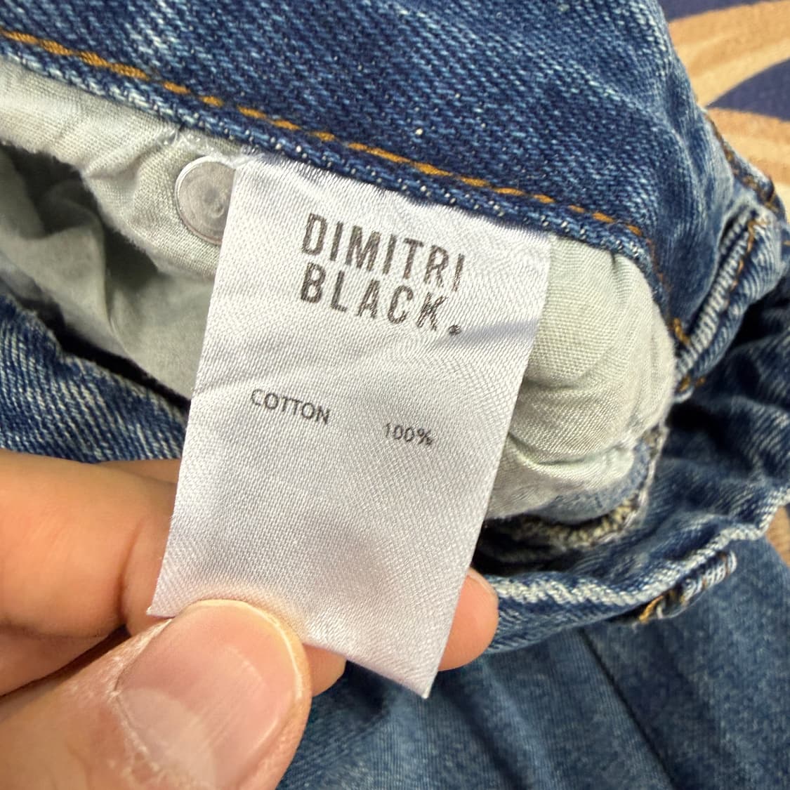 (1)디미트리 블랙 Dimitri black 카고 워싱 데님팬츠 상품이미지3