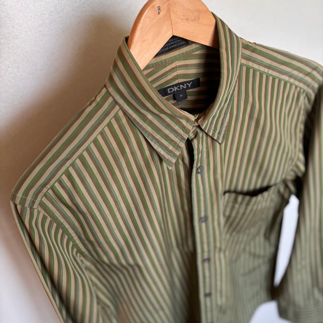 DKNY 캐주얼 스트라이프 셔츠 M 100 수입 정품 상품이미지1