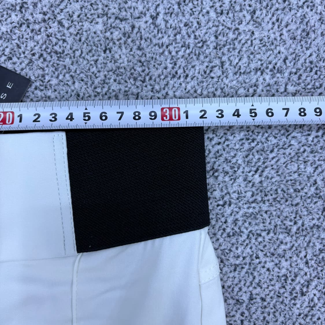 66 새상품 에쎄 밴딩 스판 바지 화이트 0602J2 상품이미지5
