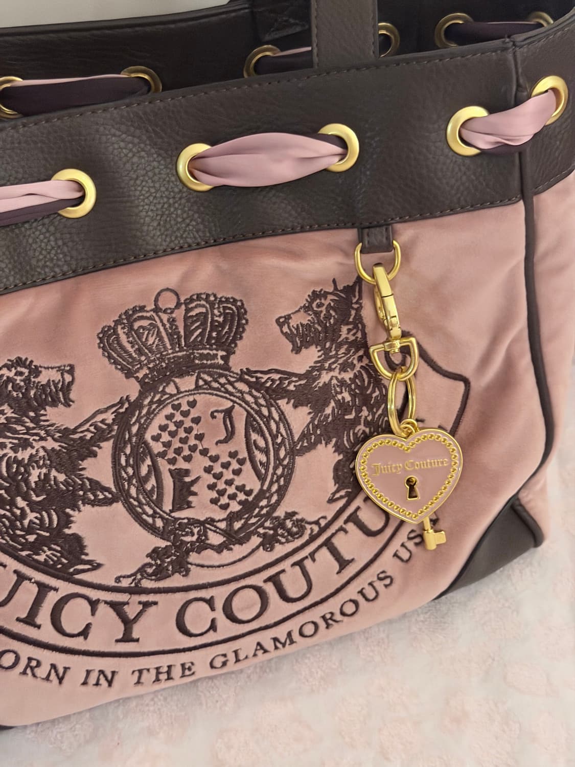 쥬시꾸뛰르 스코티독 데이드리머 토트백 빈티지 갸루 상품이미지2