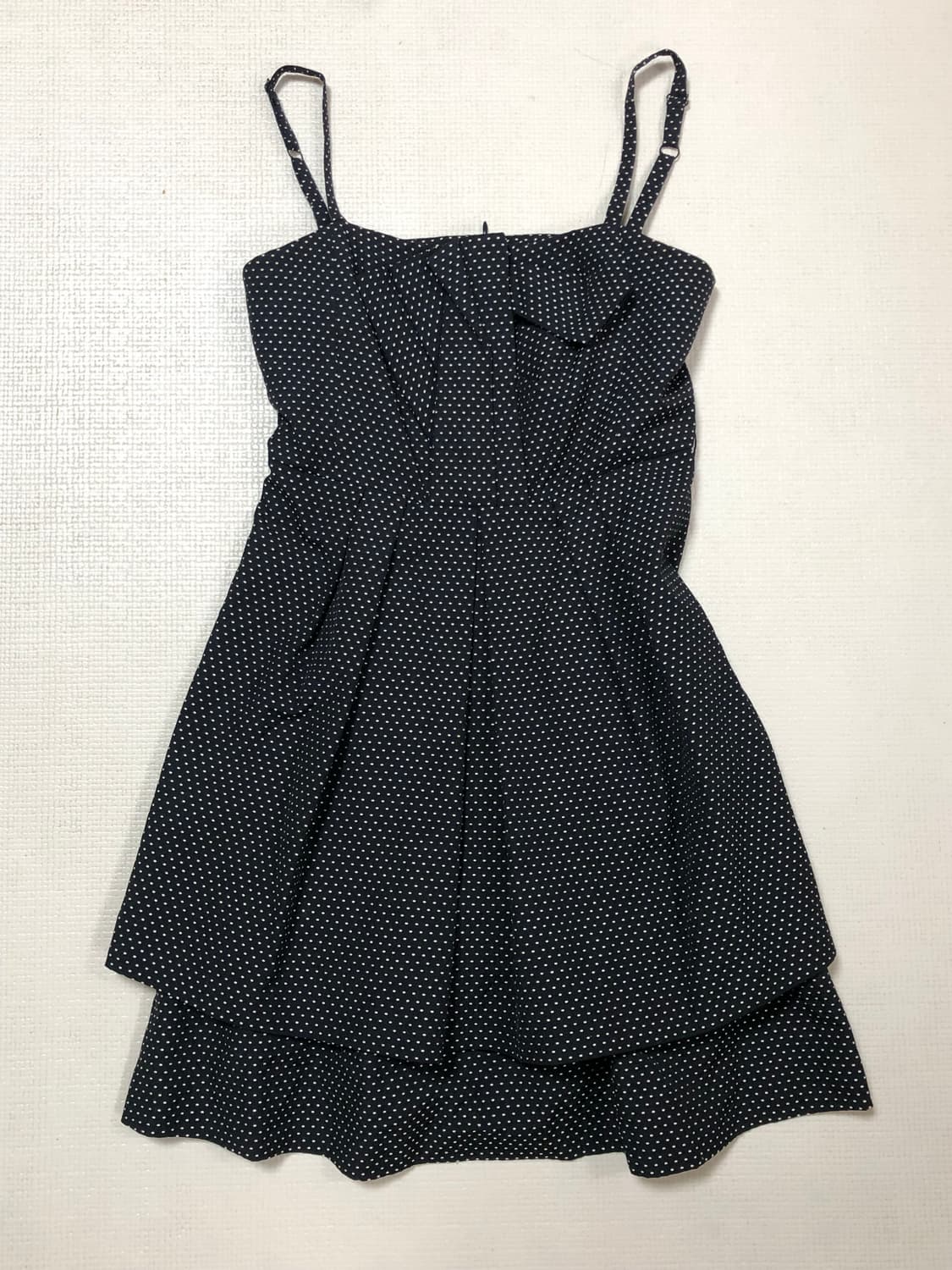 빈티지 블랙 도트 프릴 원피스 상품이미지9