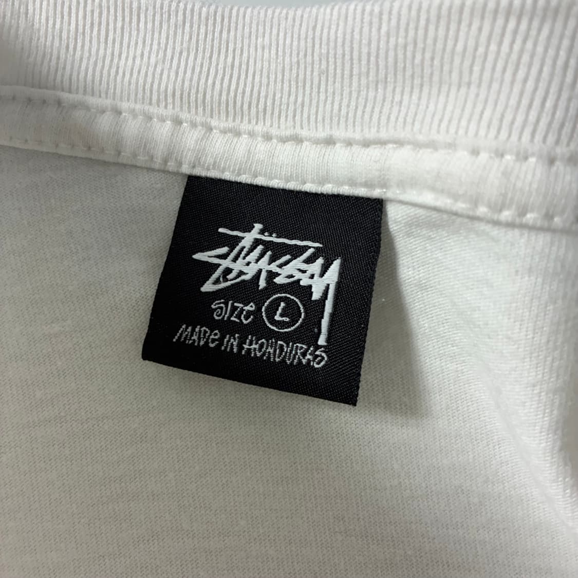 Stussy  스투시 베이직 로고 화이트 롱슬리브 티셔츠  상품이미지5